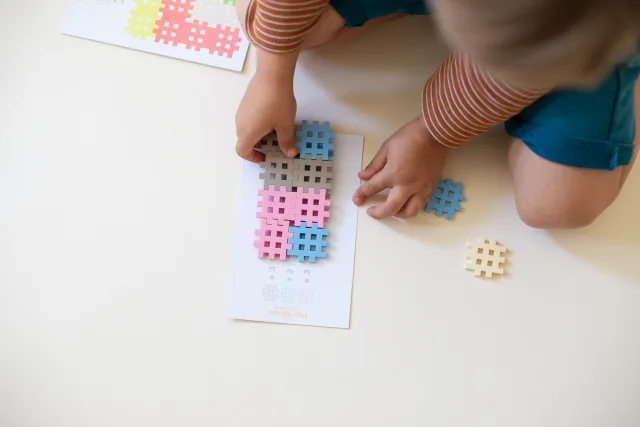 Marioinex Mini Waffle Pastel vahvelklotsid, 300 osa – pilt 5
