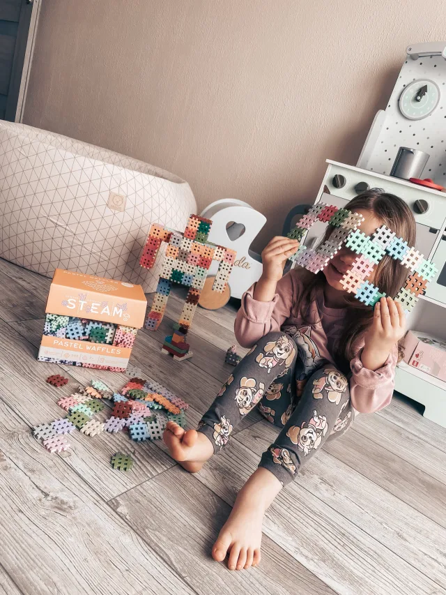 Marioinex Mini Waffle Pastel vahvelklotsid, 300 osa – pilt 11