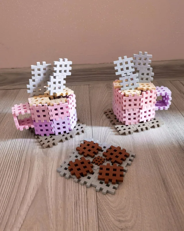 Marioinex Mini Waffle Pastel vahvelklotsid, 300 osa – pilt 6
