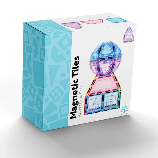 Learn & Grow magnetklotsid kuppel, 22-osaline – pilt 3