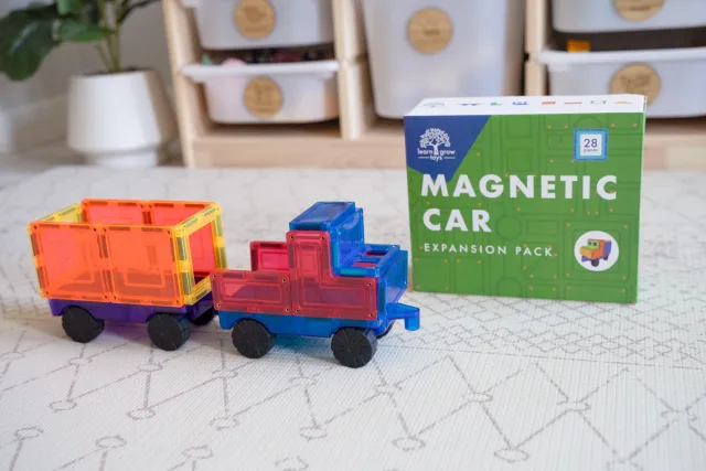 Learn & Grow magnetklotside autokomplekt, 28 osa – pilt 10