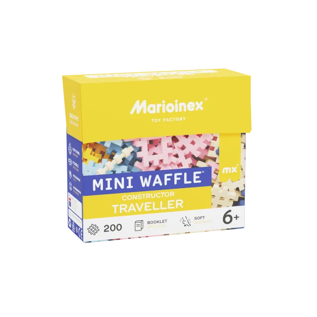 Marioinex Mini Waffle „Reisija“ vahvelklotsid, 200 osa