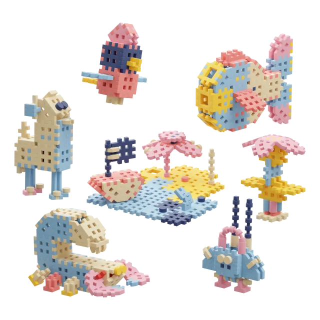 Marioinex Mini Waffle „Reisija“ vahvelklotsid, 200 osa – pilt 2