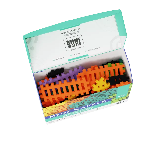 Marioinex Mini Waffle „Aednik“ vahvelklotsid, 200 osa – pilt 11