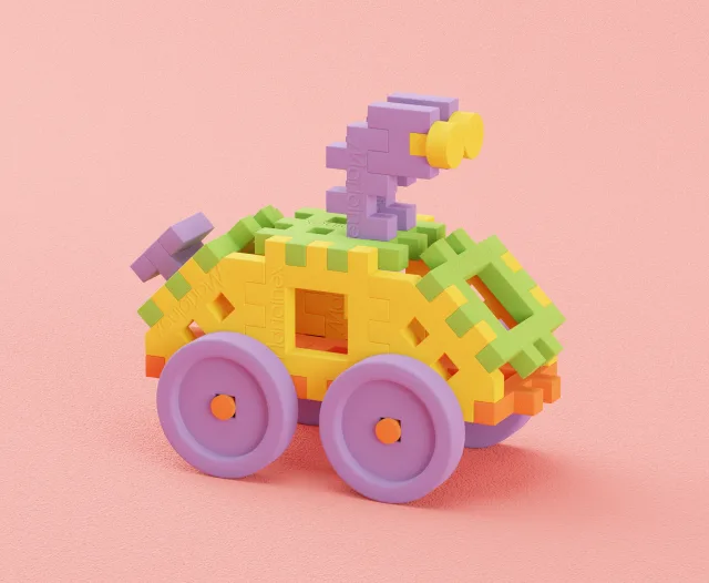 Marioinex Mini Waffle „Aednik“ vahvelklotsid, 200 osa – pilt 8
