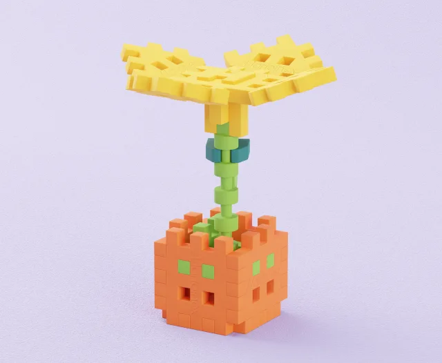 Marioinex Mini Waffle „Aednik“ vahvelklotsid, 200 osa – pilt 9