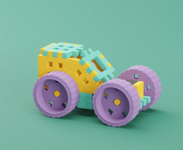 Marioinex Mini Waffle Konstruktor „Abimees” vahvelklotsid, 200 osa – pilt 10
