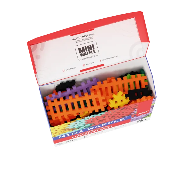 Marioinex Mini Waffle Konstruktor „Abimees” vahvelklotsid, 200 osa – pilt 3