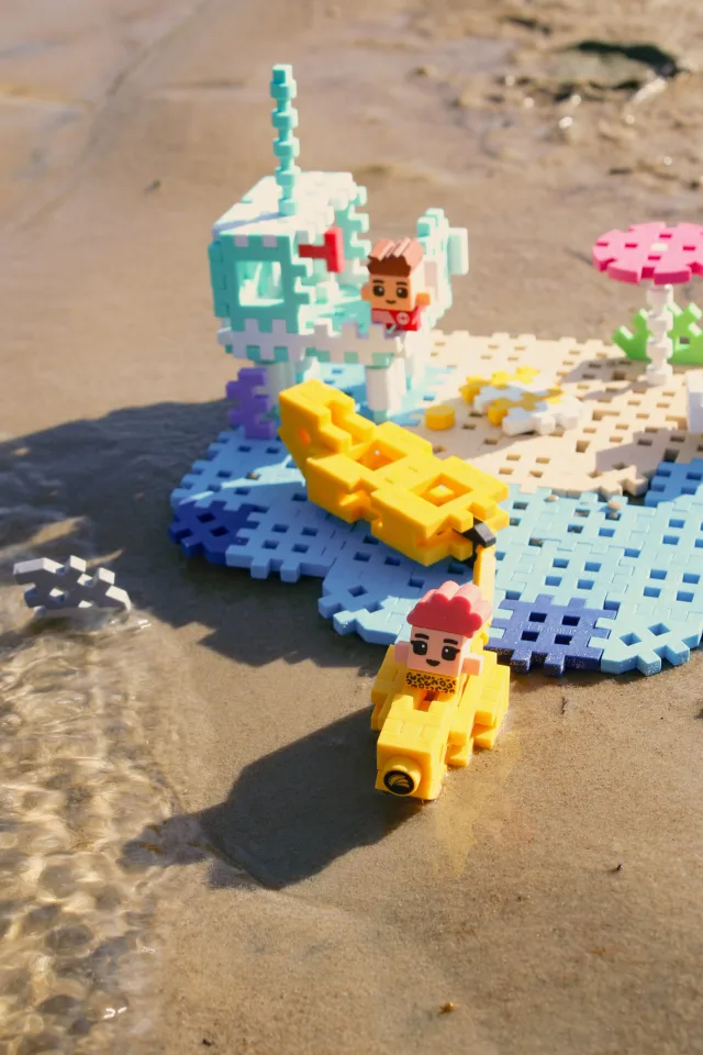 Marioinex Mini Waffle City „Rand“ vahvelklotsid, 148 osa – pilt 4