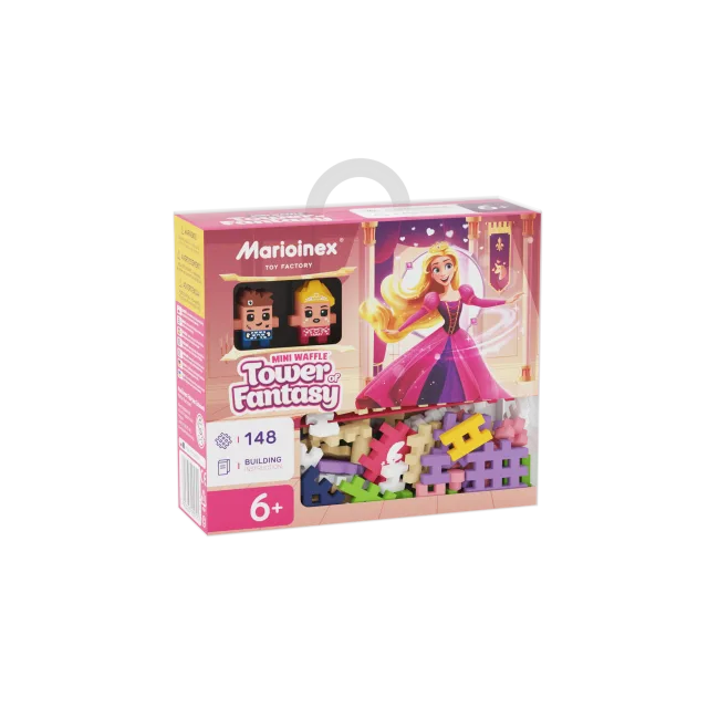 Marioinex Mini Waffle Princess „Fantaasiatorn“ vahvelklotsid, 148 osa