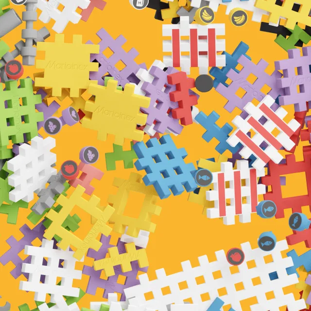 Marioinex Mini Waffle City „Pood“ vahvelklotsid, 148 osa – pilt 6