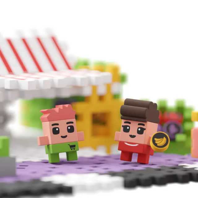 Marioinex Mini Waffle City „Pood“ vahvelklotsid, 148 osa – pilt 4