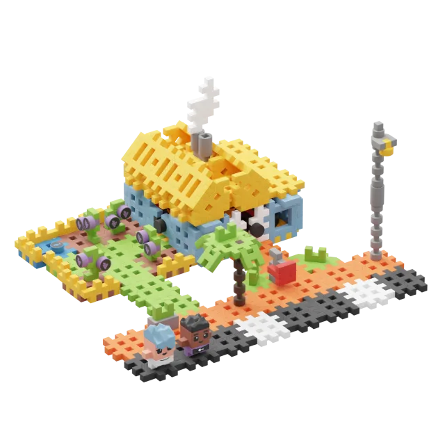 Marioinex Mini Waffle City „Maja“ vahvelklotsid, 148 osa – pilt 3