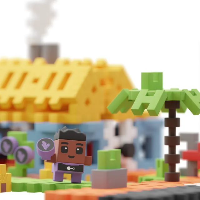 Marioinex Mini Waffle City „Maja“ vahvelklotsid, 148 osa – pilt 5