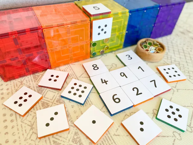 Learn & Grow magnetklotside lisakomplekt "Numbrid", 40 osa – pilt 3