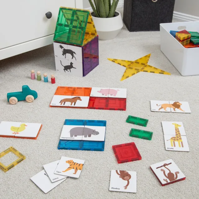 Learn & Grow magnetklotside lisakomplekt „Loomad“, 40 osa – pilt 4