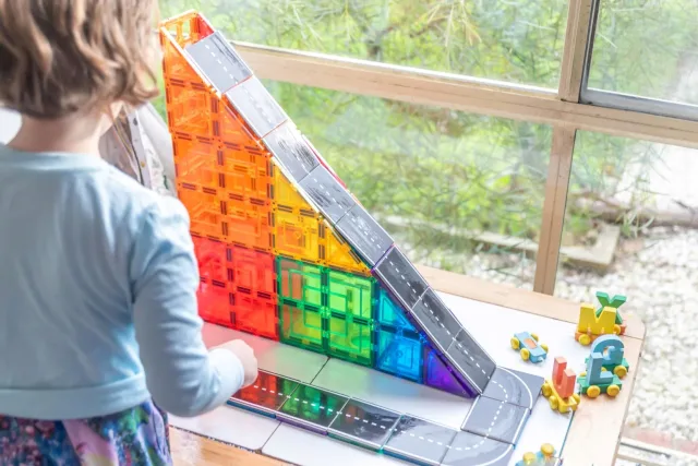 Learn & Grow magnetklotside lisakomplekt „Autotee“, 40 osa – pilt 14