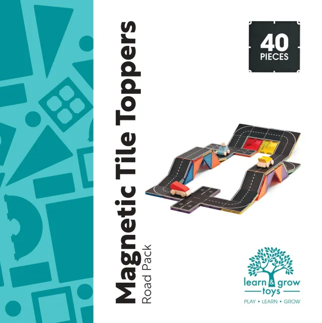 Learn & Grow magnetklotside lisakomplekt „Autotee“, 40 osa – pilt 16