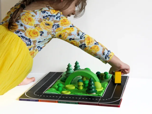 Learn & Grow magnetklotside lisakomplekt „Autotee“, 40 osa – pilt 13