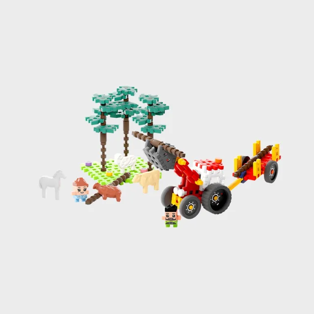 Marioinex Mini Waffle Farmer „Metsa päästemissioon“ vahvelklotsid, 100 osa – pilt 6