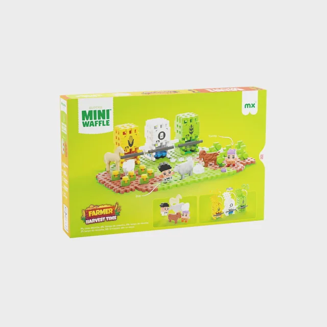 Marioinex Mini Waffle Farmer „Saagikoristus“ vahvelklotsid, 100 osa