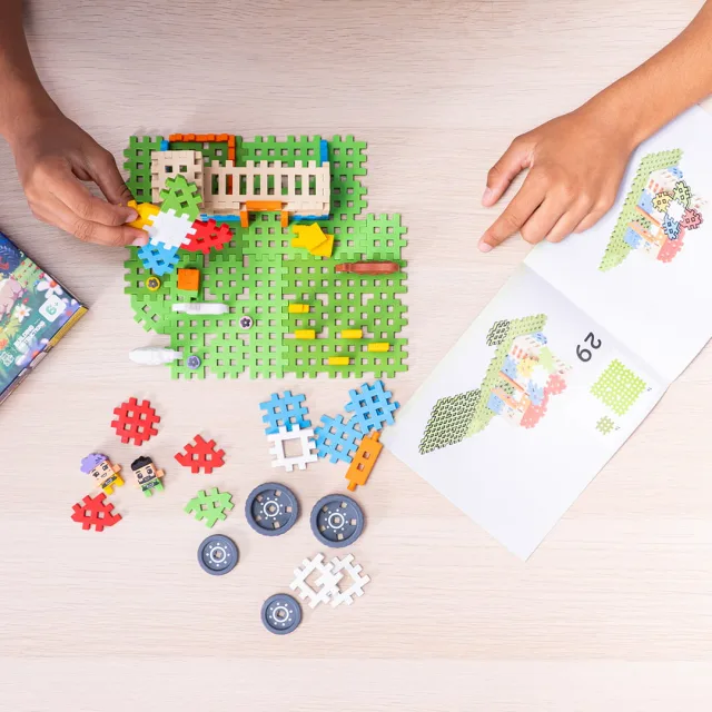 Marioinex Mini Waffle Farmer „Veski” vahvelklotsid, 109 osa – pilt 7