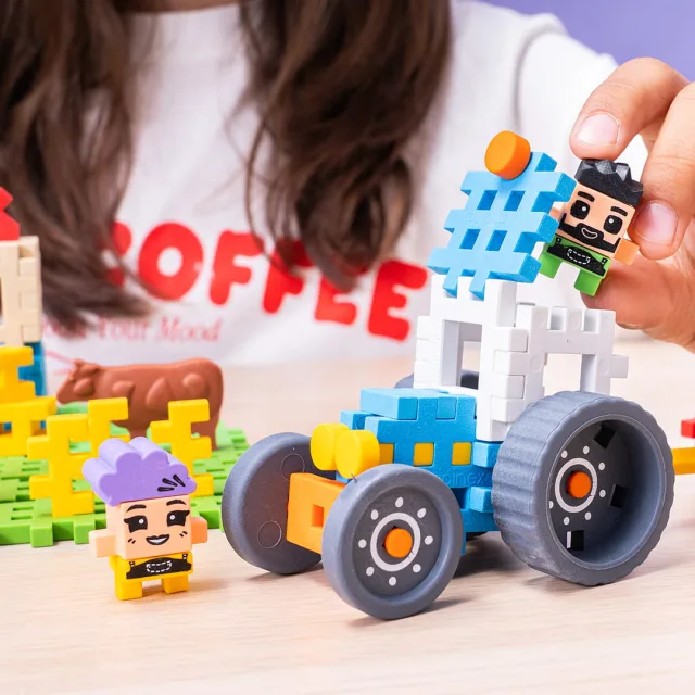 Marioinex Mini Waffle Farmer „Veski” vahvelklotsid, 109 osa – pilt 8
