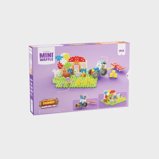 Marioinex Mini Waffle Farmer „Veski” vahvelklotsid, 109 osa