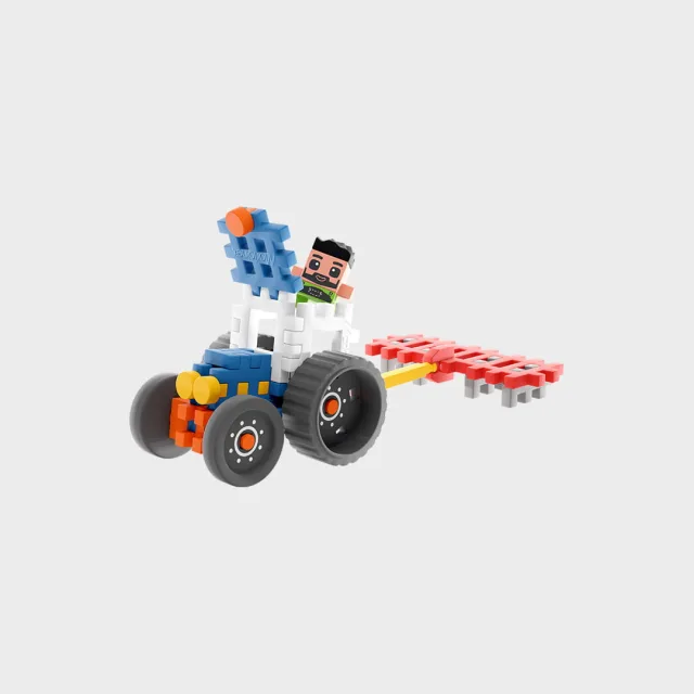 Marioinex Mini Waffle Farmer „Veski” vahvelklotsid, 109 osa – pilt 4