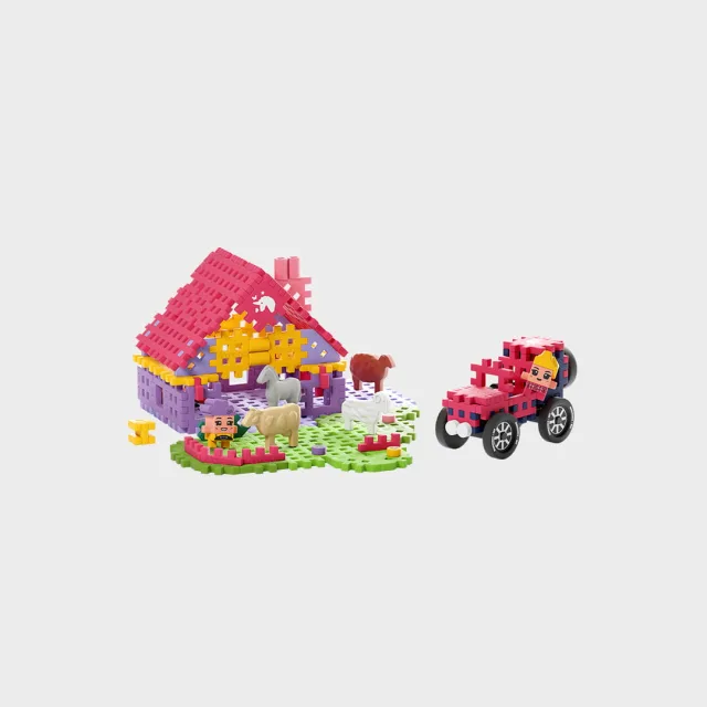 Marioinex Mini Waffle Farmer „Võluv rantšo“ klotsid, 110 osa – pilt 6