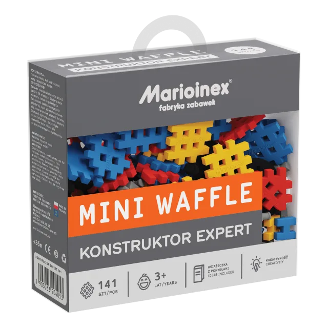 Marioinex Mini Waffle Konstruktor „Ekspert“ vahvelklotsid, 141 osa