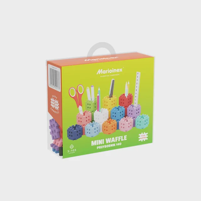 Marioinex Mini Waffle pliiatsitops, 140 klotsi