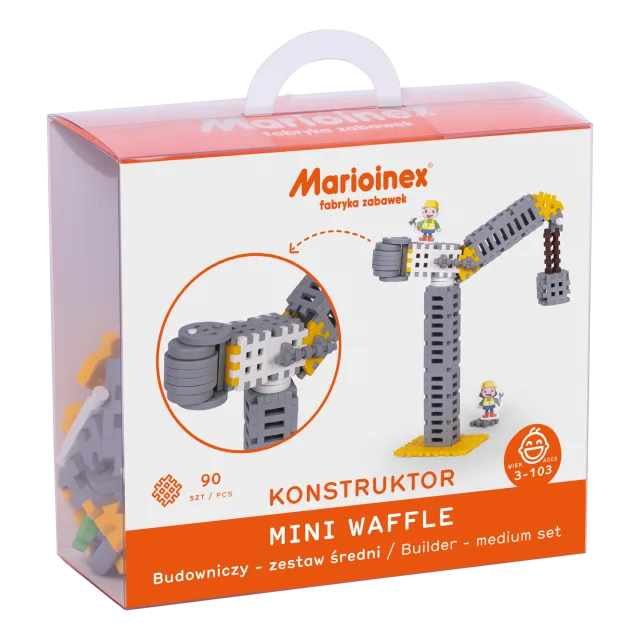 Marioinex Mini Waffle „Ehitaja” vahvelklotsid, 90 osa
