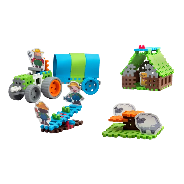 Marioinex Mini Waffle „Farmer“ vahvelklotsid, 90 osa – pilt 2