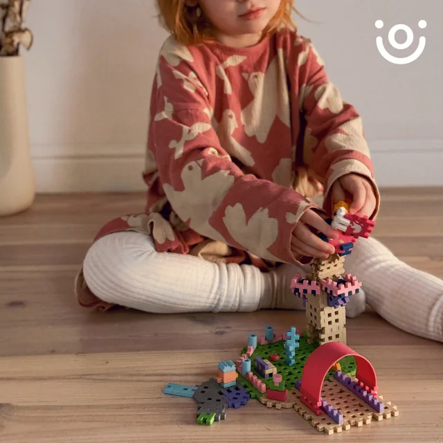 Marioinex Mini Waffle Princess „Võlutorn“ vahvelklotsid, 80 osa – pilt 4