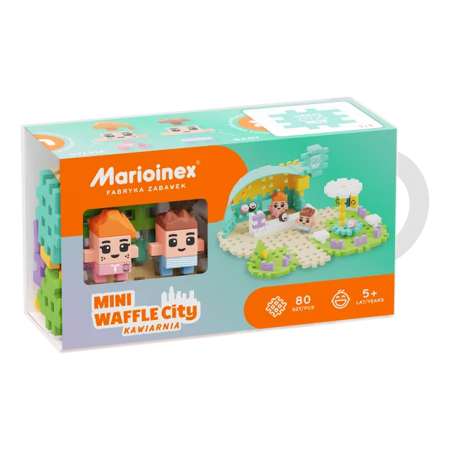 Marioinex Mini Waffle City „Kohvik“ vahvelklotsid, 80 osa