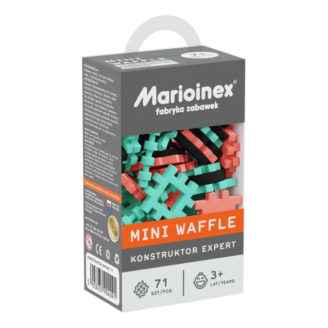 Marioinex Mini Waffle Konstruktor „Ekspert” vahvelklotsid, 71 osa