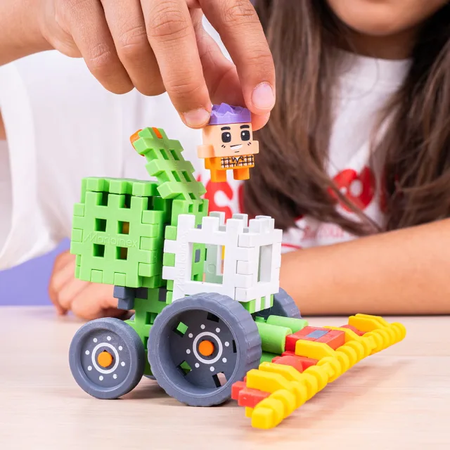 Marioinex Mini Waffle Farmer „Kombain” vahvelklotsid, 50 osa – pilt 8