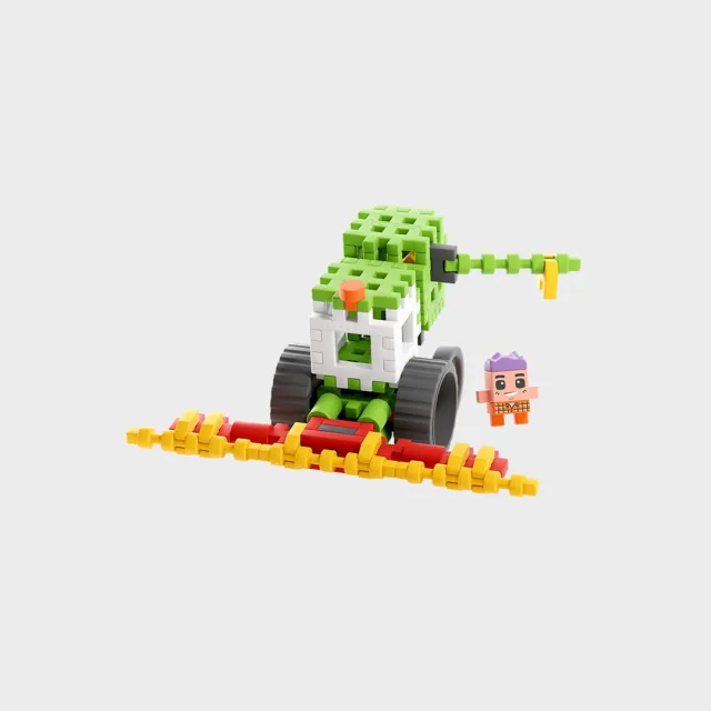 Marioinex Mini Waffle Farmer „Kombain” vahvelklotsid, 50 osa – pilt 3
