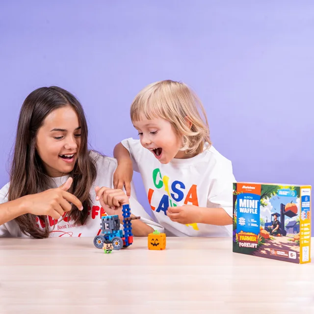 Marioinex Mini Waffle Farmer „Kahveltõstuk” vahvelklotsid, 50 osa – pilt 9