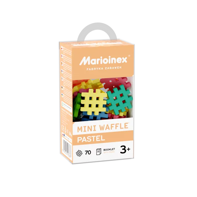 Marioinex Mini Waffle Pastel vahvelklotsid, 70 osa