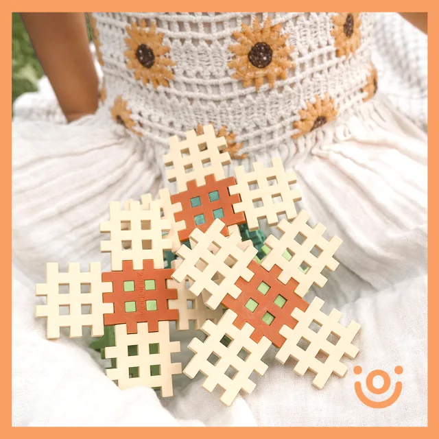 Marioinex Mini Waffle Pastel vahvelklotsid, 70 osa – pilt 4