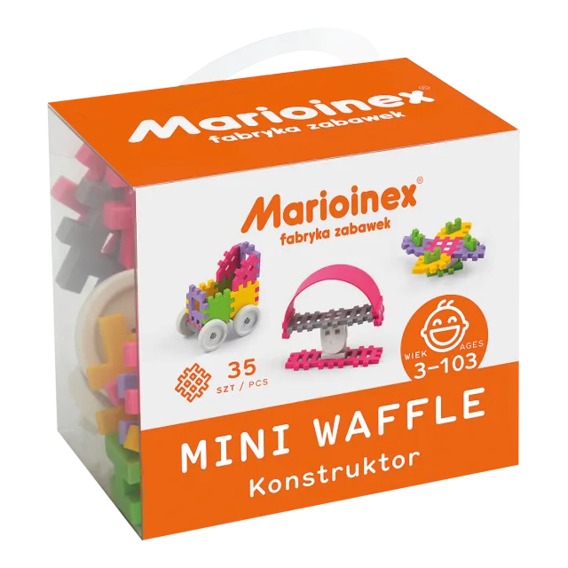 Marioinex Mini Waffle vahvelklotsid, 35 osa