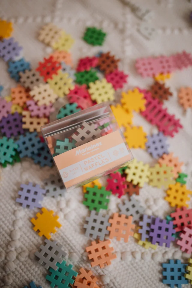 Marioinex Mini Waffle Pastel vahvelklotsid, 35 osa – pilt 2