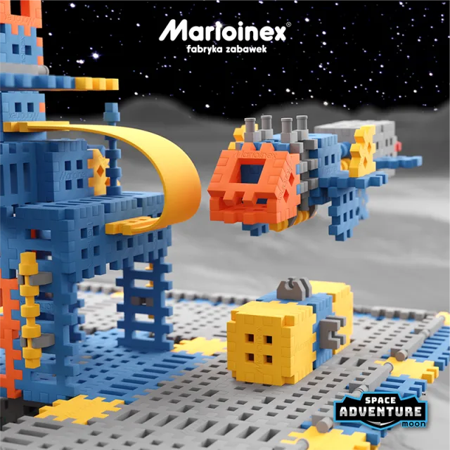 Marioinex Mini Waffle "Space Base Set" vahvelklotsid, 618 osa – pilt 6