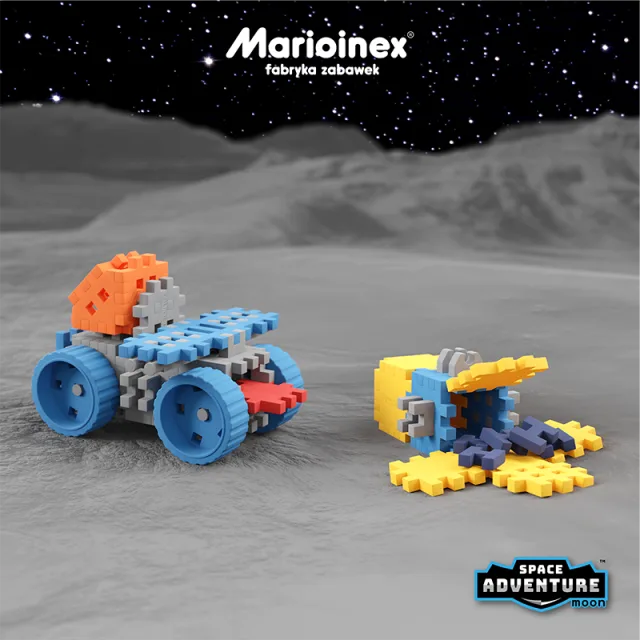 Marioinex Mini Waffle "Space Base Set" vahvelklotsid, 618 osa – pilt 3