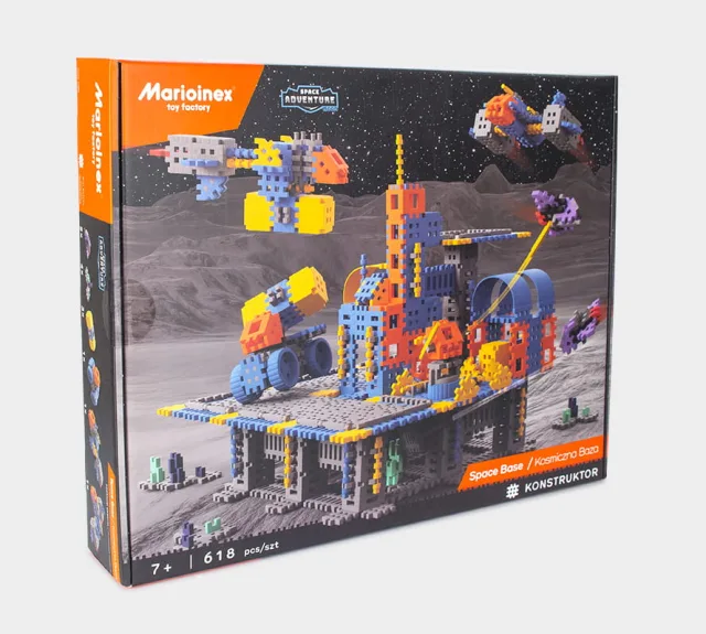 Marioinex Mini Waffle "Space Base Set" vahvelklotsid, 618 osa