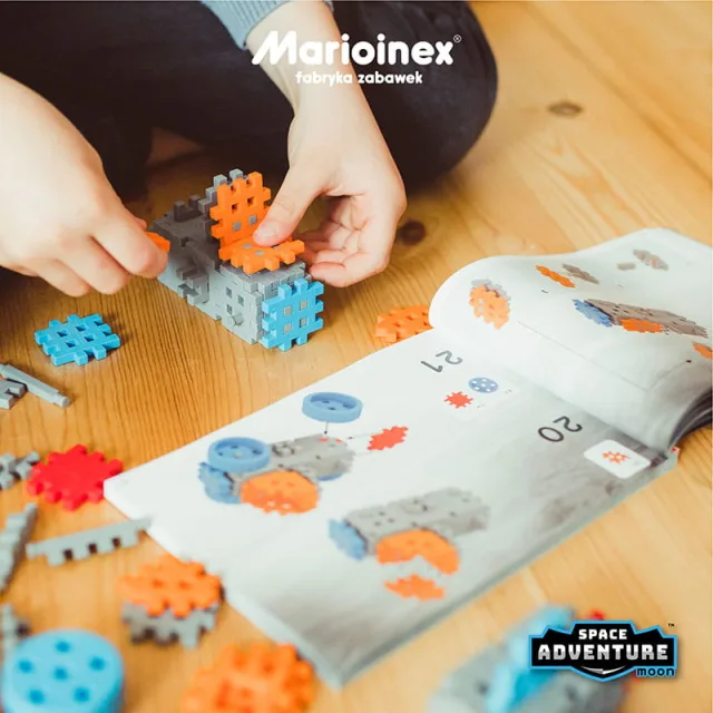 Marioinex Mini Waffle "Space Base Set" vahvelklotsid, 618 osa – pilt 8
