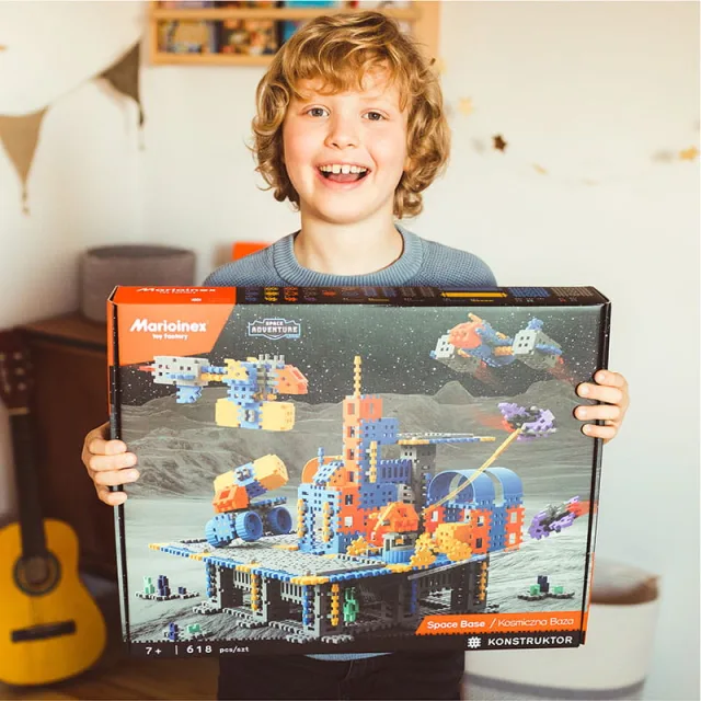 Marioinex Mini Waffle "Space Base Set" vahvelklotsid, 618 osa – pilt 11