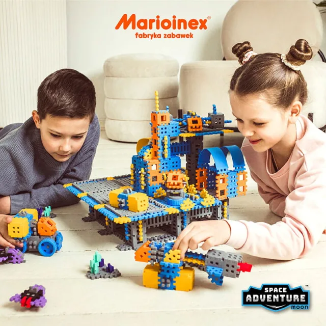 Marioinex Mini Waffle "Space Base Set" vahvelklotsid, 618 osa – pilt 9